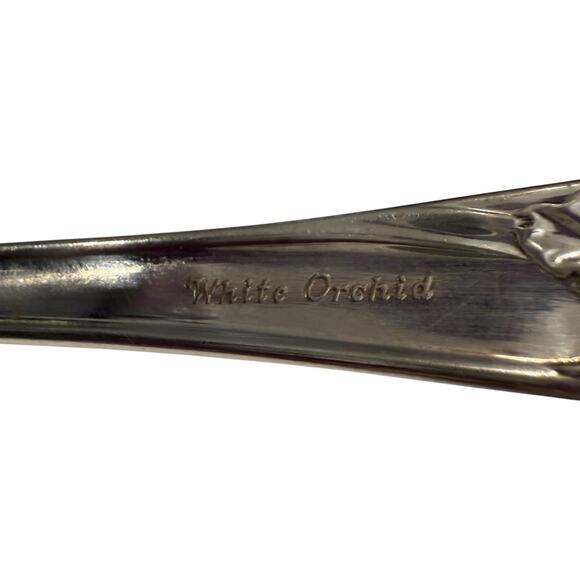 Oneida Community White Orchid Vintage 1953 2 Serving Spoons 2 Dinner Forks - Picture 3 of 4